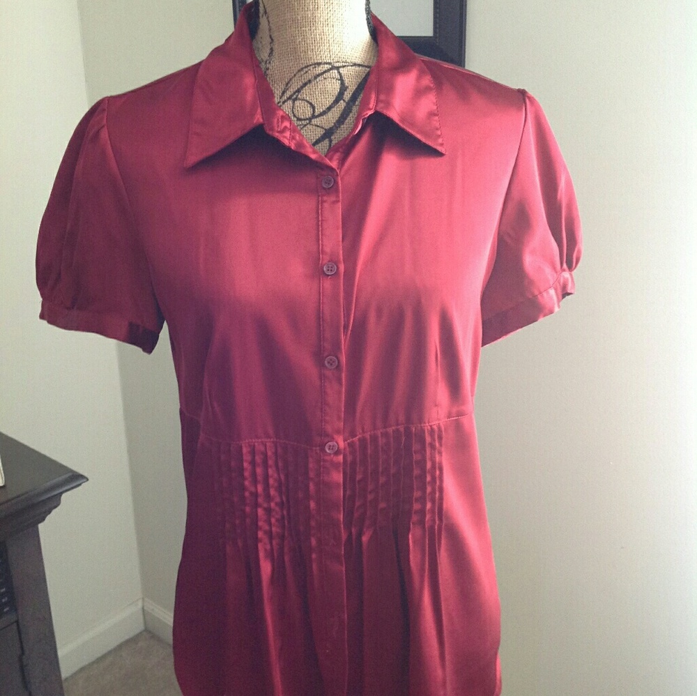 Burgundy blouse